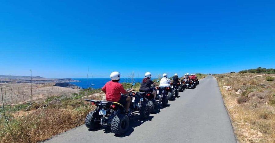 North Malta: Quad Bike Tour with Scenic Land, Sea & Swimming - Finishing in Mellieha Village