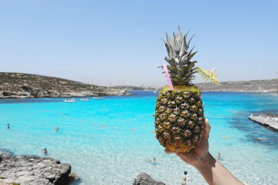 Party Prowl: Crystal Lagoon, Gozo, Santa Maria Caves, Malta - Along Comino’s rocky coast