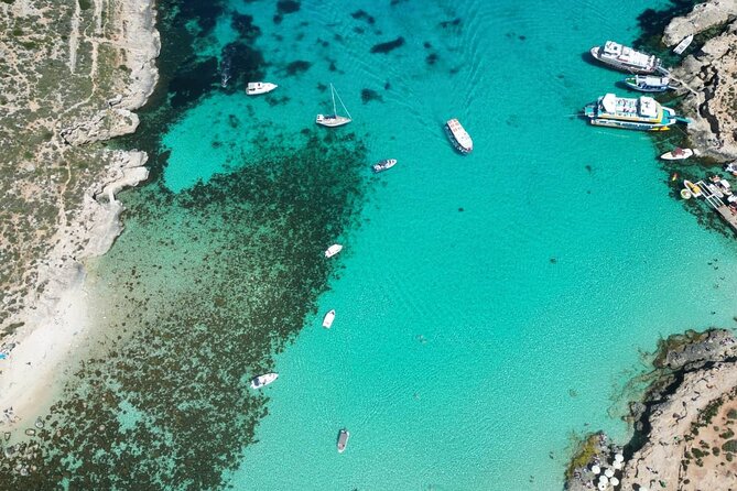 Private Boat Tour at Comino's Blue Lagoon and Crystal Lagoon - Small islets and the P31 patrol boat