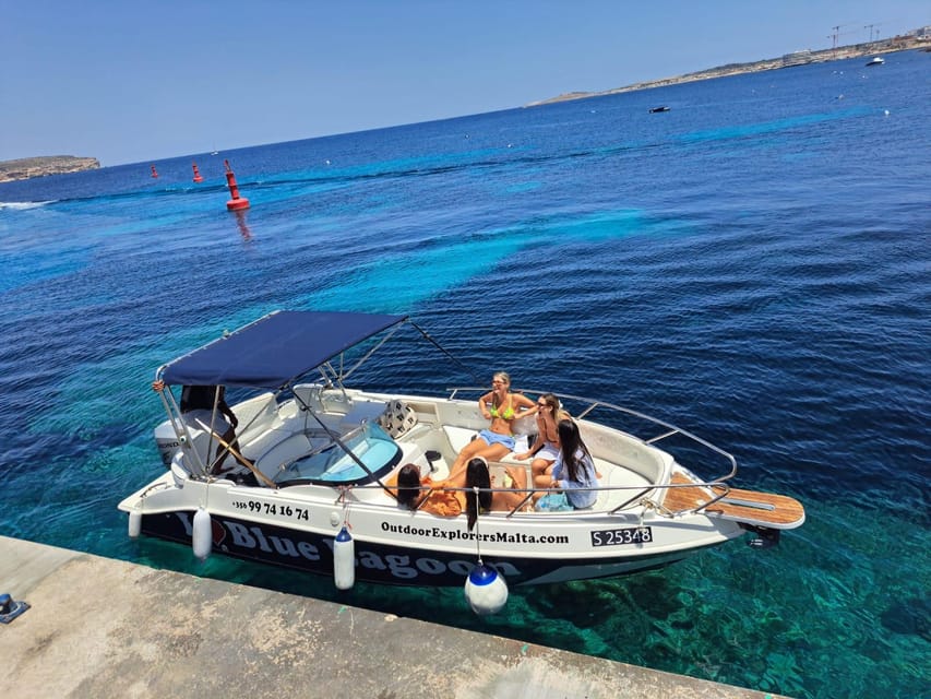 Private Boat Tour: Discover Comino's Blue and Crystal Lagoon - L-Iskoll ta’ Taħt il-Mazz and the sea views