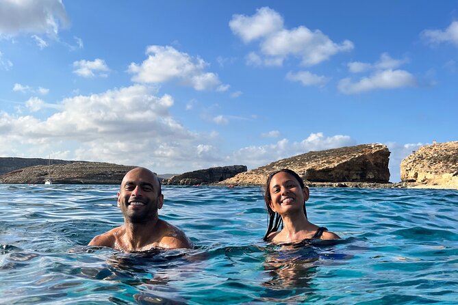 Private speed boat trip to Comino, Blue Lagoon and Caves - Crystal Lagoon: the calmer first swim