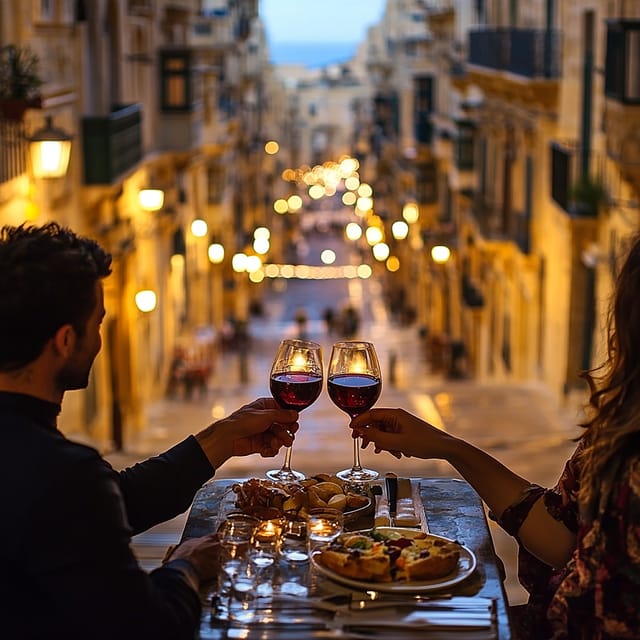 Romantic Italian Cuisine Dinner in Valletta - Key points at a glance
