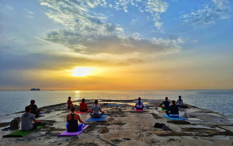 Sliema: Beach Yoga Class with Swimming - The personal feel of the instruction