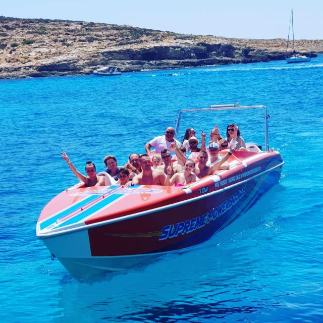 Sliema: Powerboat Trip to Gozo with Caves and Island Stop - The cave stop and Malta’s clear water