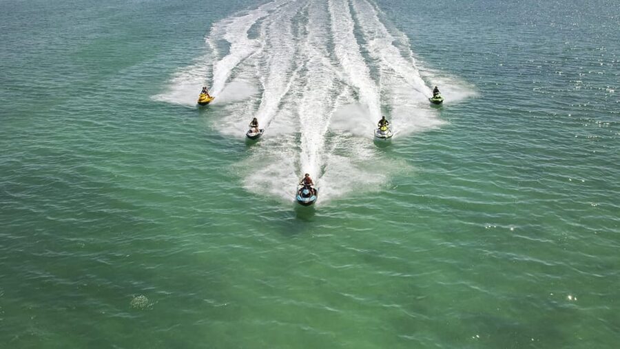 St. Julian's: Jet Ski Rental in St. George's Bay - The open-water ride and Mediterranean views