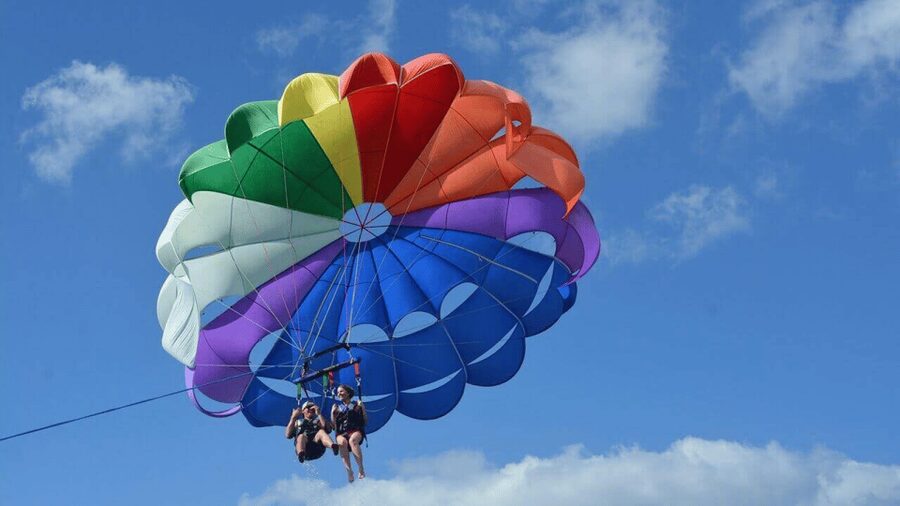 St. Julian's: Malta Parasailing Adventure with Photos - Taking off from St. George’s Bay