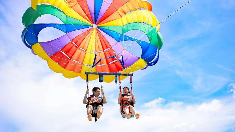 St. Julian's: Parasailing Flight with Photos and Videos - Flying 550 feet above Malta