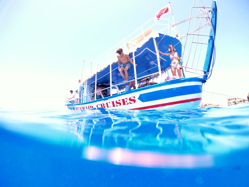 St Paul's Bay: Comino, Blue Lagoon, Gozo, & Caves Boat Tour - Santa Maria and Crystal Lagoon Caves from the water