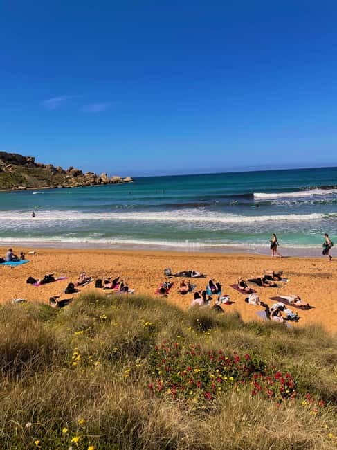 Sunday: Ghajn Tuffieha (Riviera) Beach Yoga Class - The $25 price and what you receive