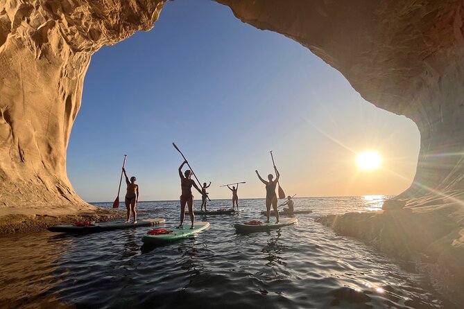 SUP Sunset Paddling to Ta Marija Caves - From Gnejna Bay to Ta’ Marija Caves