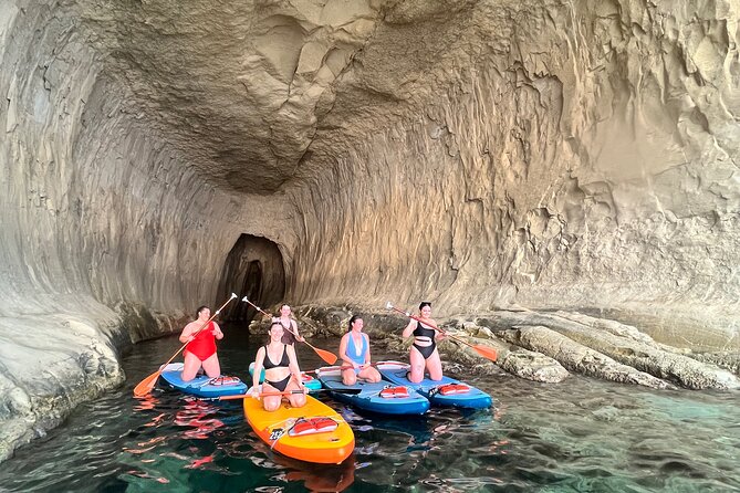 SUP Sunset Paddling to Ta Marija Caves - The quiet-bay break