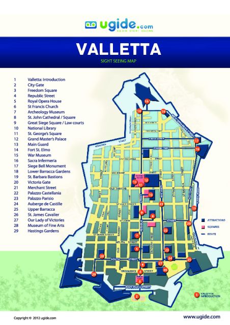 Valletta: Self-Guided Audio Tour, Map and Directions - St. John’s Co-Cathedral and Great Siege Square